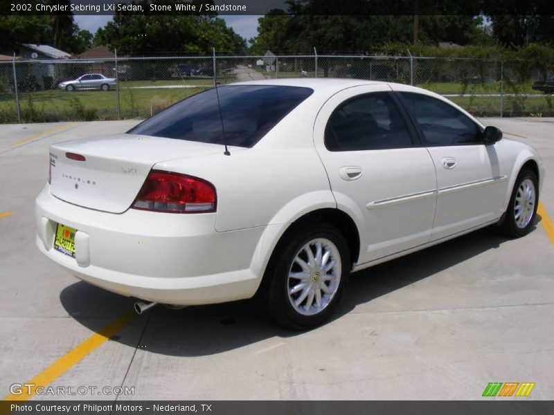 Stone White / Sandstone 2002 Chrysler Sebring LXi Sedan