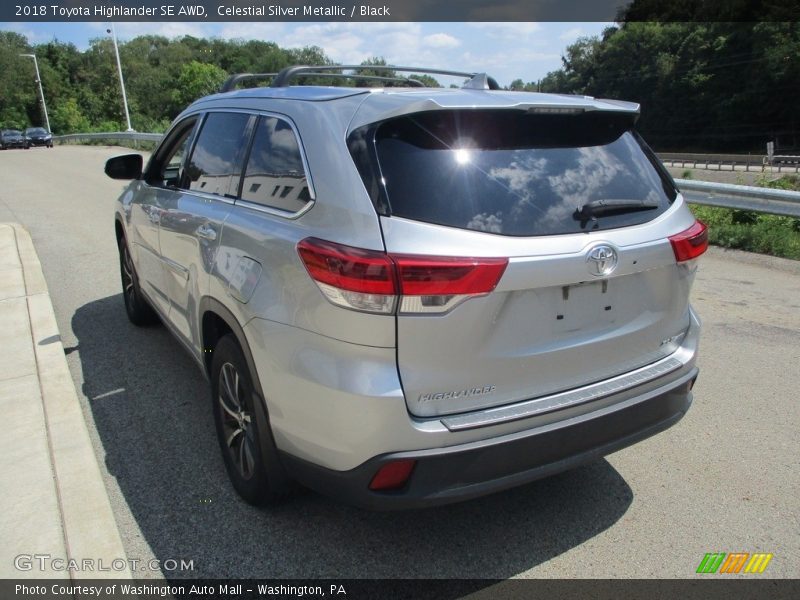 Celestial Silver Metallic / Black 2018 Toyota Highlander SE AWD