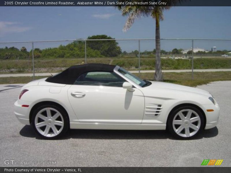 Alabaster White / Dark Slate Grey/Medium Slate Grey 2005 Chrysler Crossfire Limited Roadster