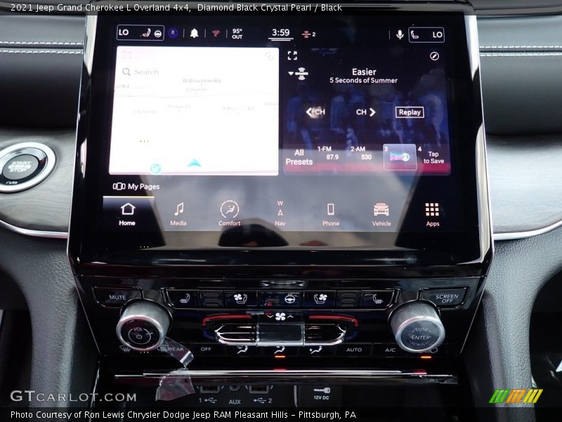 Controls of 2021 Grand Cherokee L Overland 4x4