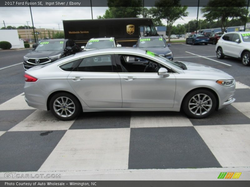 Ingot Silver / Ebony 2017 Ford Fusion SE