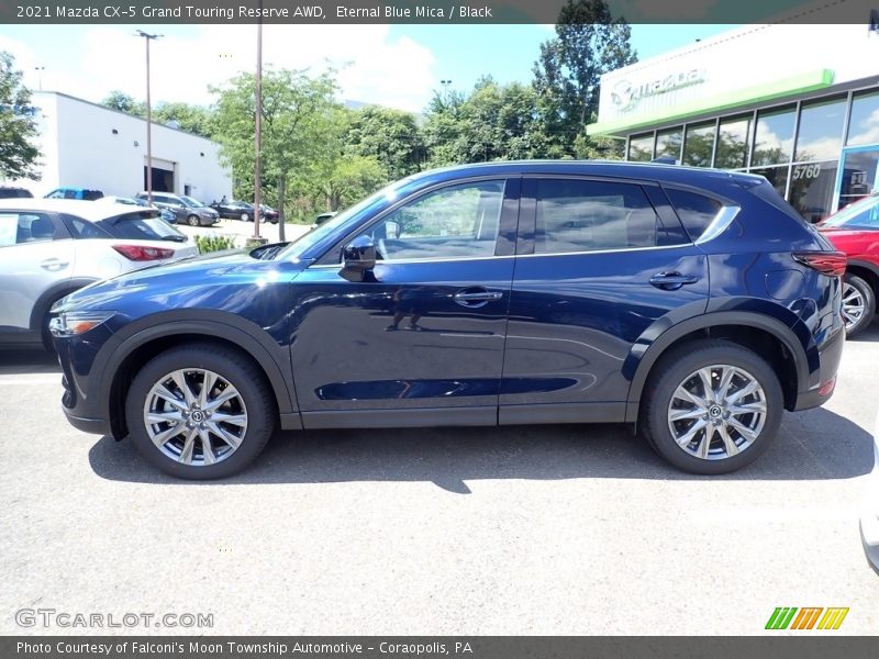 Eternal Blue Mica / Black 2021 Mazda CX-5 Grand Touring Reserve AWD
