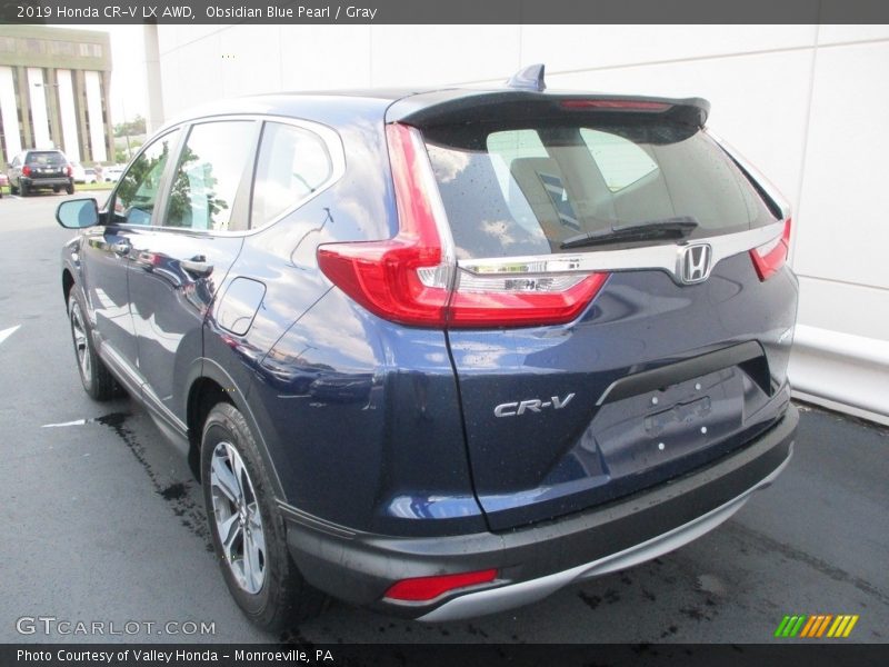Obsidian Blue Pearl / Gray 2019 Honda CR-V LX AWD