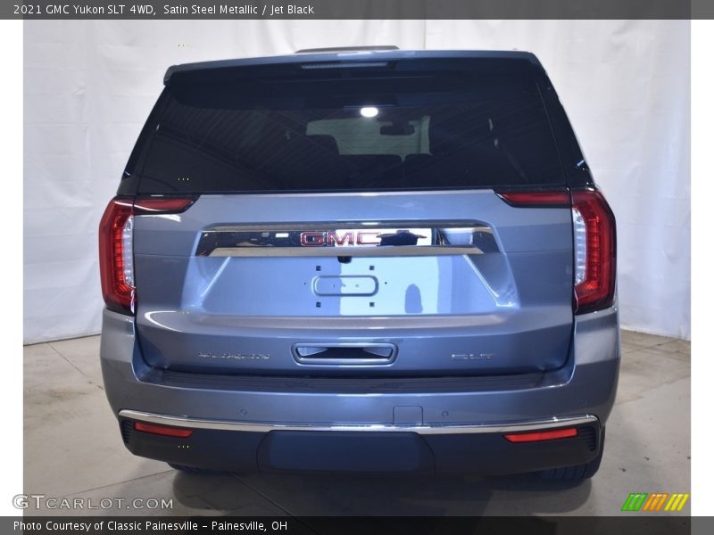 Satin Steel Metallic / Jet Black 2021 GMC Yukon SLT 4WD