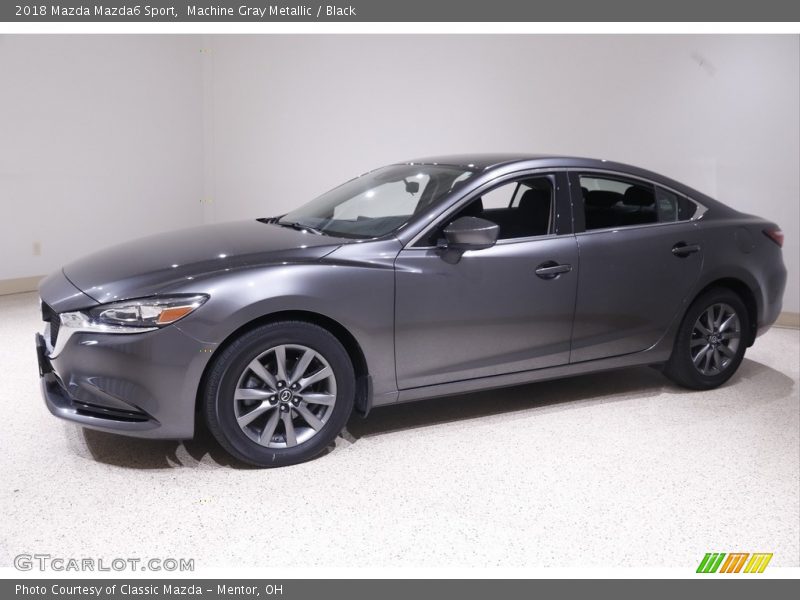 Machine Gray Metallic / Black 2018 Mazda Mazda6 Sport