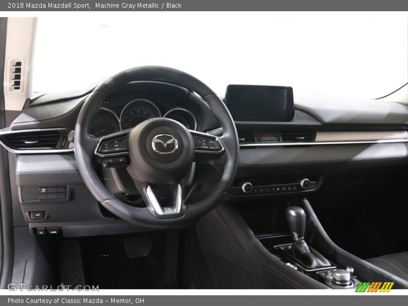 Machine Gray Metallic / Black 2018 Mazda Mazda6 Sport
