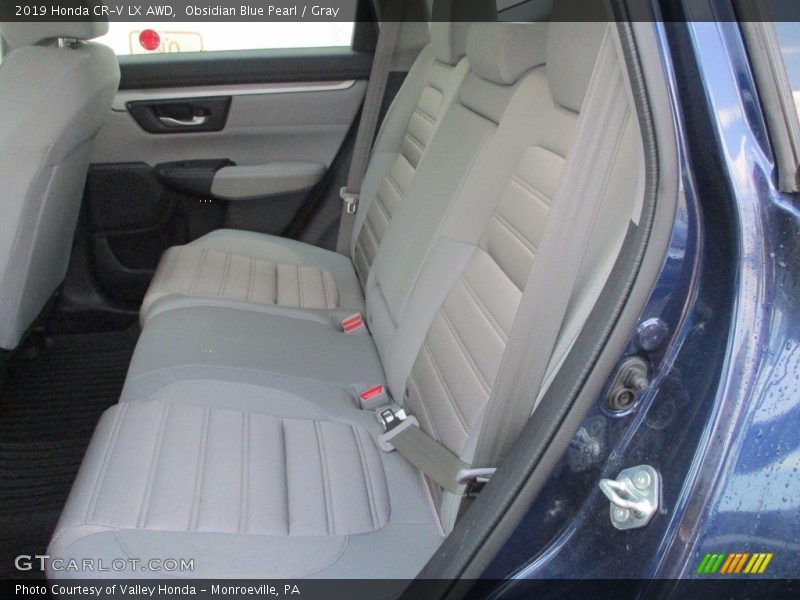Obsidian Blue Pearl / Gray 2019 Honda CR-V LX AWD
