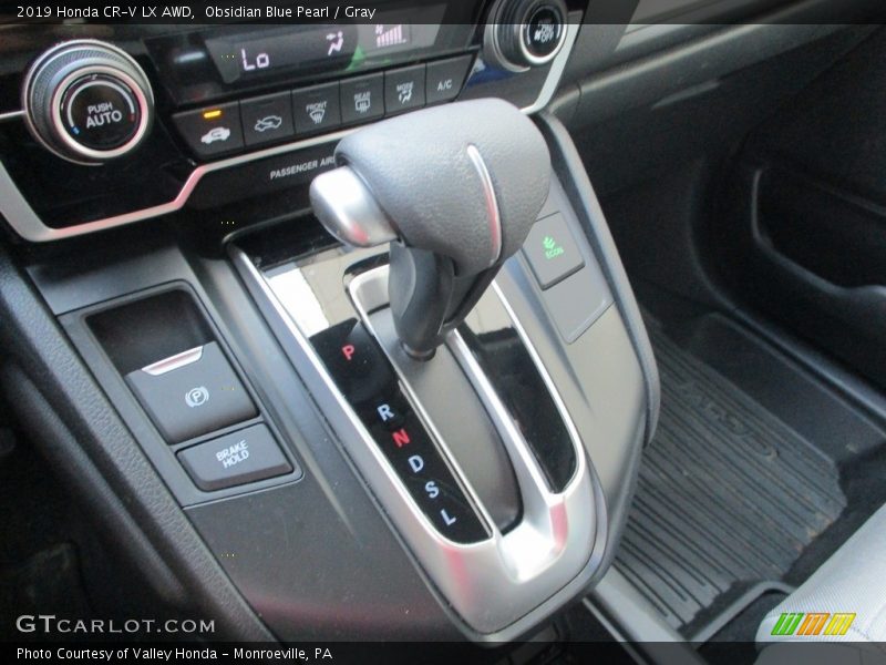 Obsidian Blue Pearl / Gray 2019 Honda CR-V LX AWD
