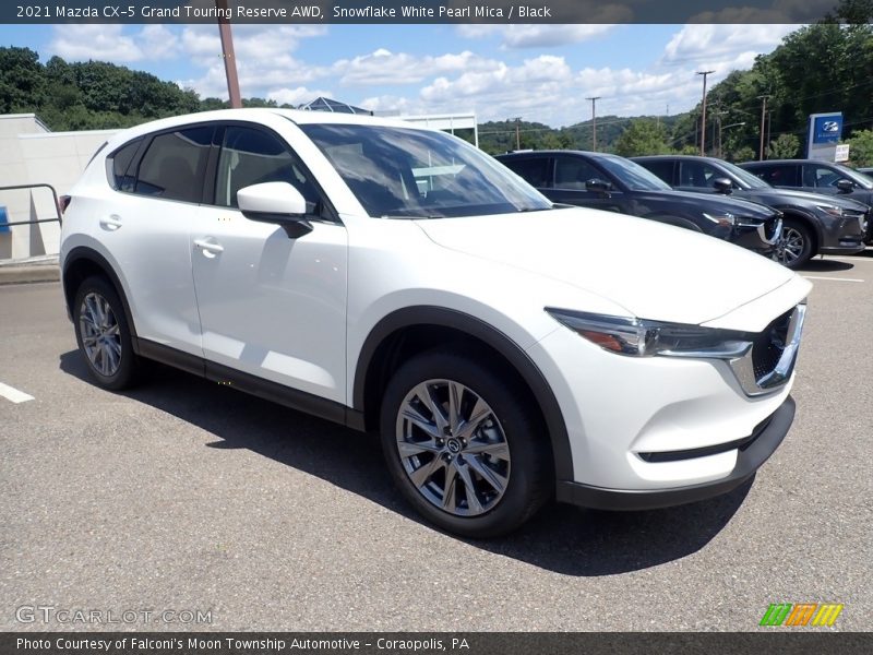 Snowflake White Pearl Mica / Black 2021 Mazda CX-5 Grand Touring Reserve AWD