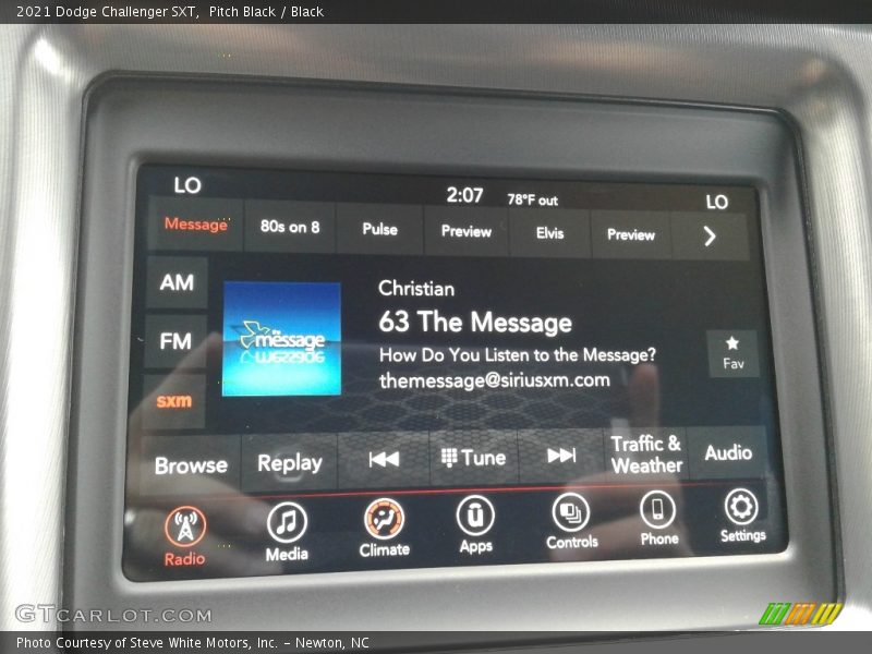 Audio System of 2021 Challenger SXT