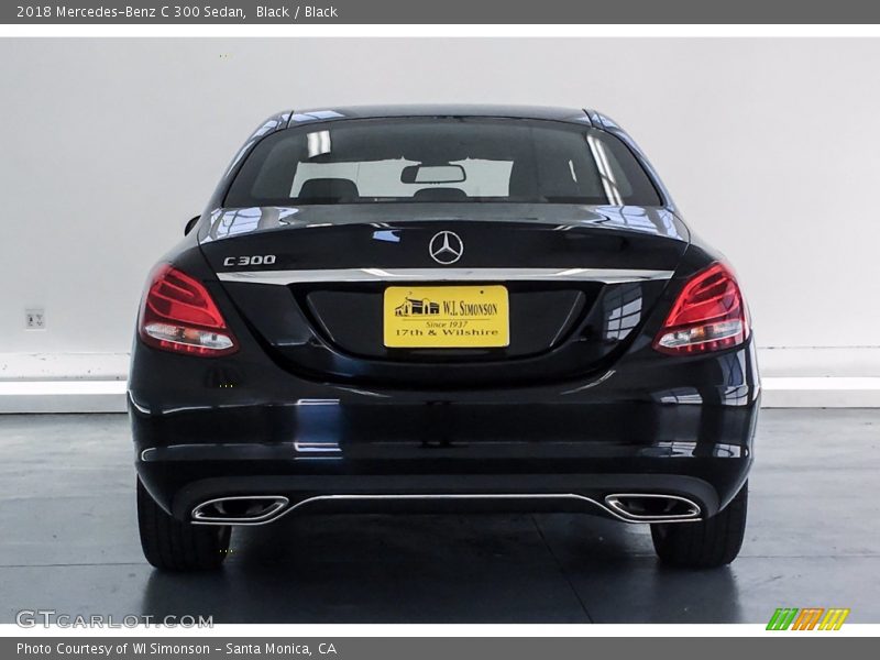 Black / Black 2018 Mercedes-Benz C 300 Sedan