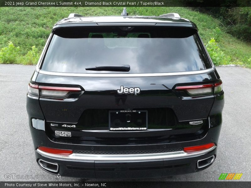 Diamond Black Crystal Pearl / Tupelo/Black 2021 Jeep Grand Cherokee L Summit 4x4