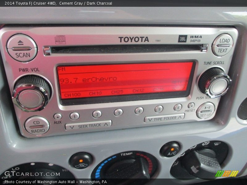 Cement Gray / Dark Charcoal 2014 Toyota FJ Cruiser 4WD