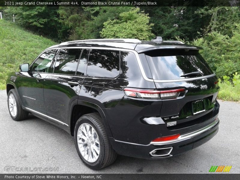 Diamond Black Crystal Pearl / Tupelo/Black 2021 Jeep Grand Cherokee L Summit 4x4
