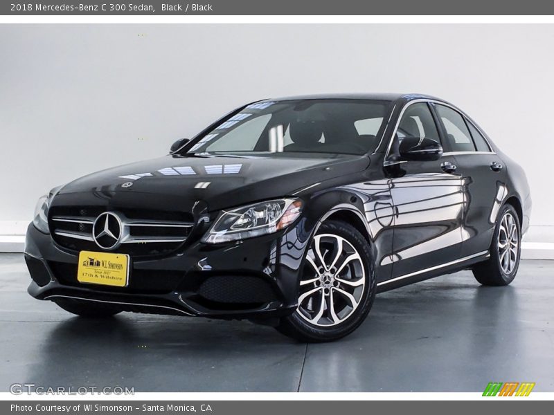 Black / Black 2018 Mercedes-Benz C 300 Sedan