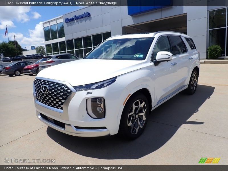 Hyper White / Navy/Beige 2022 Hyundai Palisade Calligraphy AWD