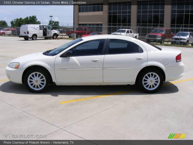 Stone White / Sandstone 2002 Chrysler Sebring LXi Sedan