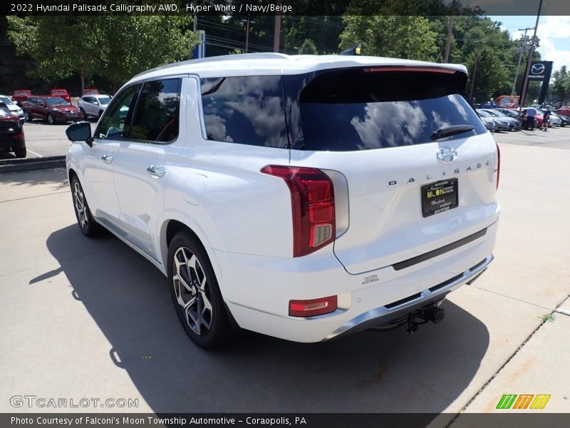 Hyper White / Navy/Beige 2022 Hyundai Palisade Calligraphy AWD