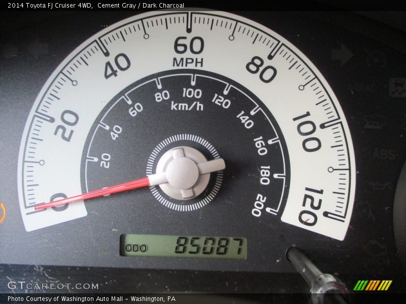 Cement Gray / Dark Charcoal 2014 Toyota FJ Cruiser 4WD