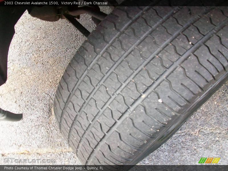 Victory Red / Dark Charcoal 2003 Chevrolet Avalanche 1500