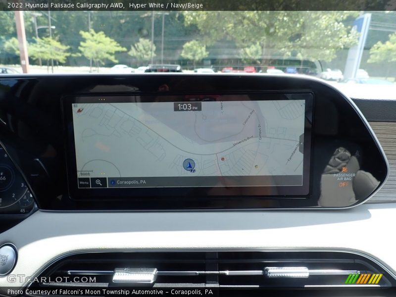 Navigation of 2022 Palisade Calligraphy AWD