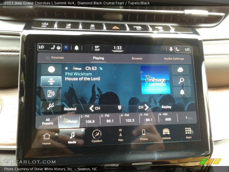 Controls of 2021 Grand Cherokee L Summit 4x4