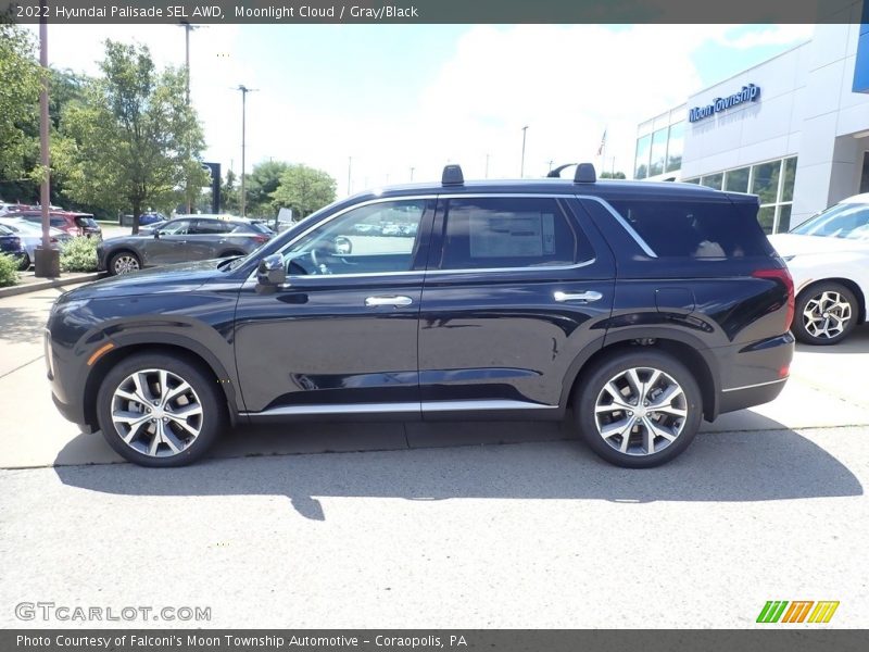 Moonlight Cloud / Gray/Black 2022 Hyundai Palisade SEL AWD