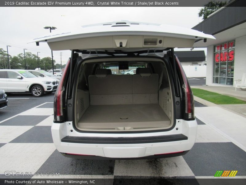Crystal White Tricoat / Shale/Jet Black Accents 2019 Cadillac Escalade ESV Premium Luxury 4WD
