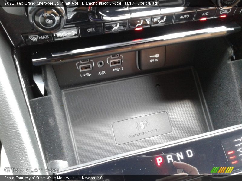 Diamond Black Crystal Pearl / Tupelo/Black 2021 Jeep Grand Cherokee L Summit 4x4