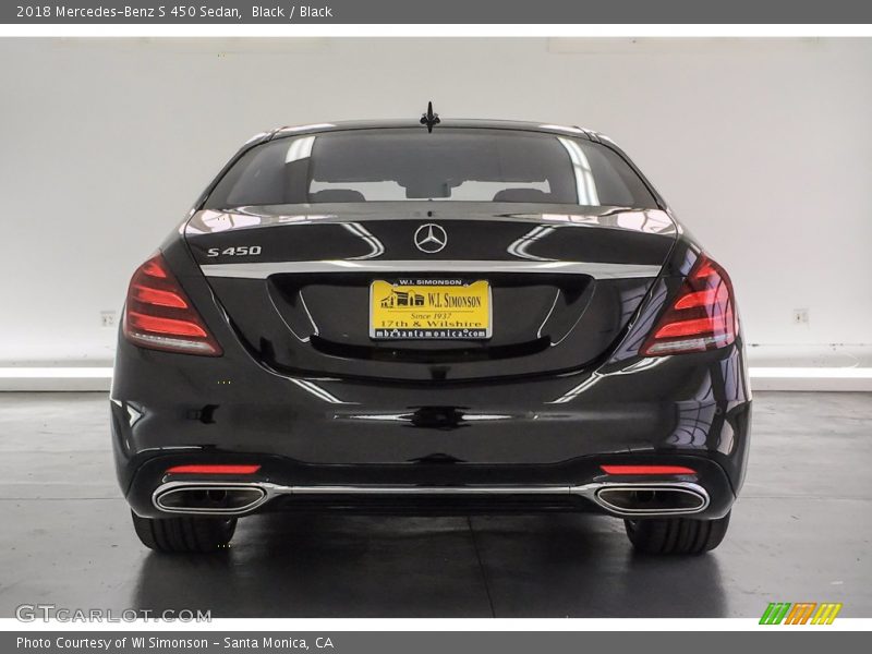 Black / Black 2018 Mercedes-Benz S 450 Sedan