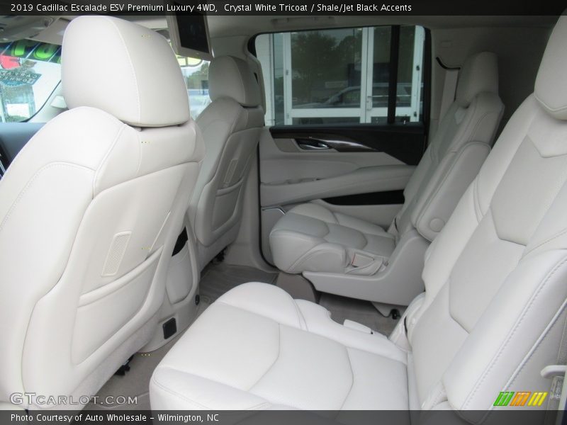 Crystal White Tricoat / Shale/Jet Black Accents 2019 Cadillac Escalade ESV Premium Luxury 4WD