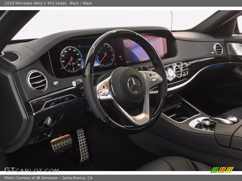 Black / Black 2018 Mercedes-Benz S 450 Sedan