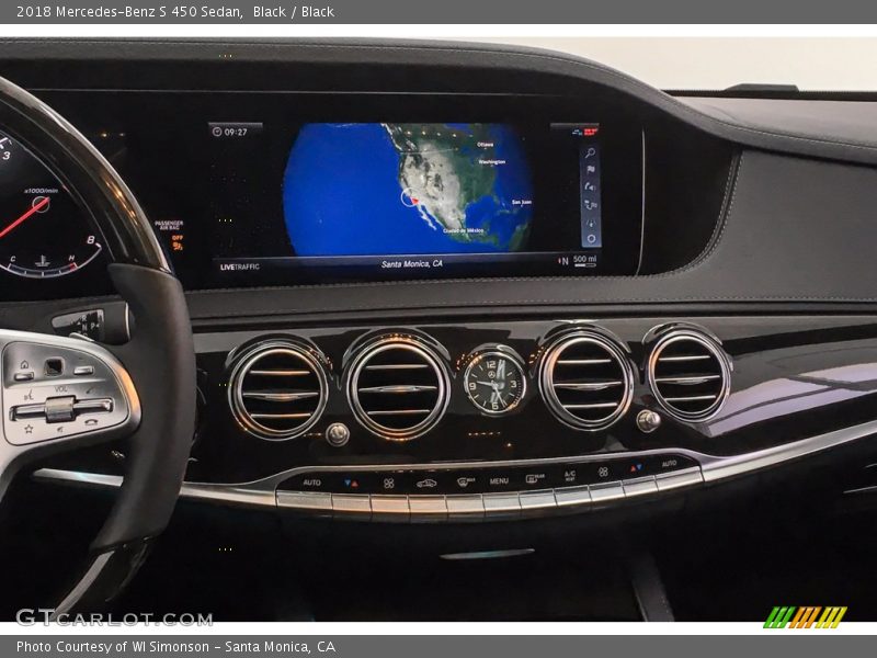 Black / Black 2018 Mercedes-Benz S 450 Sedan