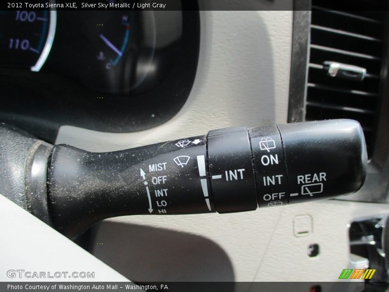 Silver Sky Metallic / Light Gray 2012 Toyota Sienna XLE