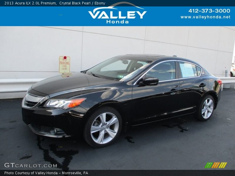 Crystal Black Pearl / Ebony 2013 Acura ILX 2.0L Premium