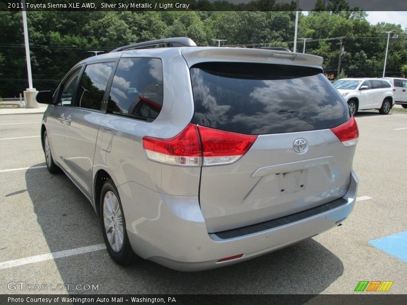 Silver Sky Metallic / Light Gray 2011 Toyota Sienna XLE AWD