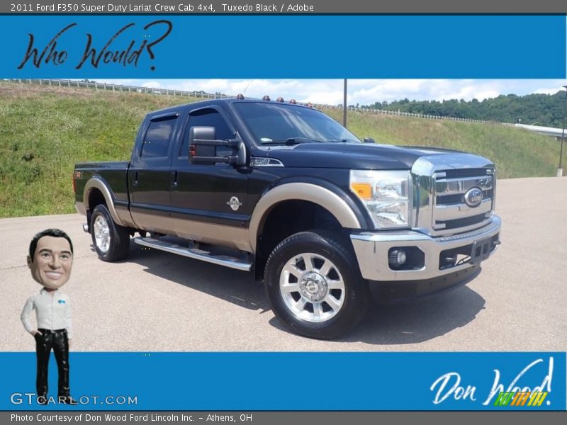 Tuxedo Black / Adobe 2011 Ford F350 Super Duty Lariat Crew Cab 4x4