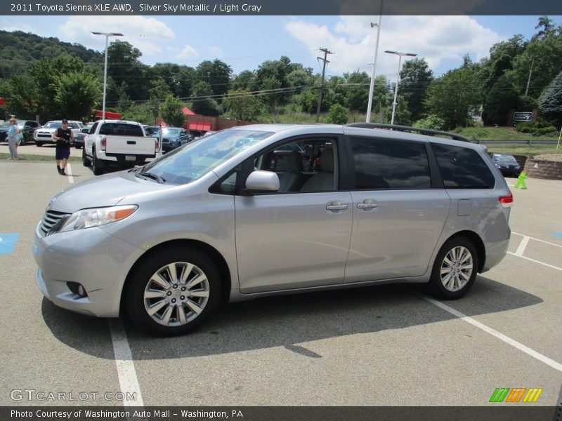 Silver Sky Metallic / Light Gray 2011 Toyota Sienna XLE AWD