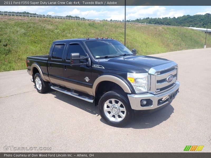 Tuxedo Black / Adobe 2011 Ford F350 Super Duty Lariat Crew Cab 4x4