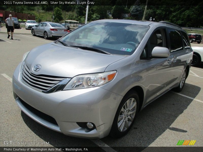 Silver Sky Metallic / Light Gray 2011 Toyota Sienna XLE AWD