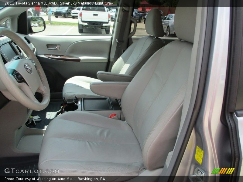 Silver Sky Metallic / Light Gray 2011 Toyota Sienna XLE AWD