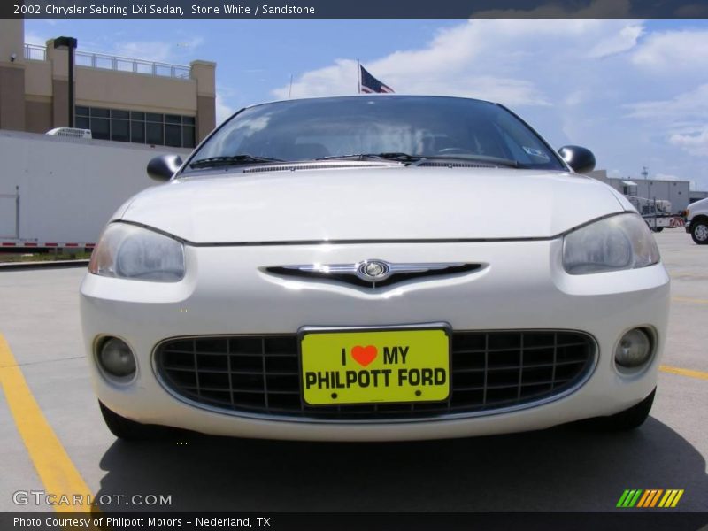 Stone White / Sandstone 2002 Chrysler Sebring LXi Sedan