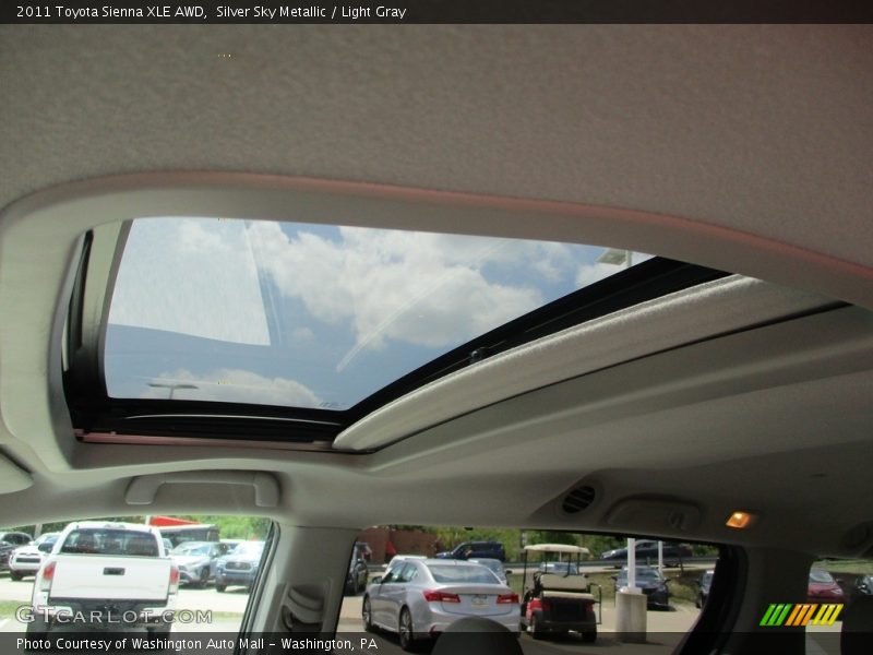 Silver Sky Metallic / Light Gray 2011 Toyota Sienna XLE AWD