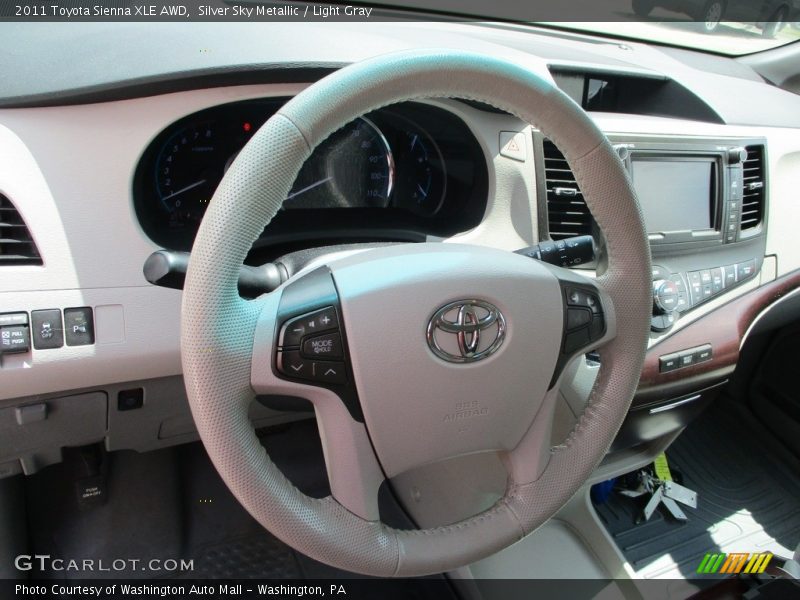 Silver Sky Metallic / Light Gray 2011 Toyota Sienna XLE AWD