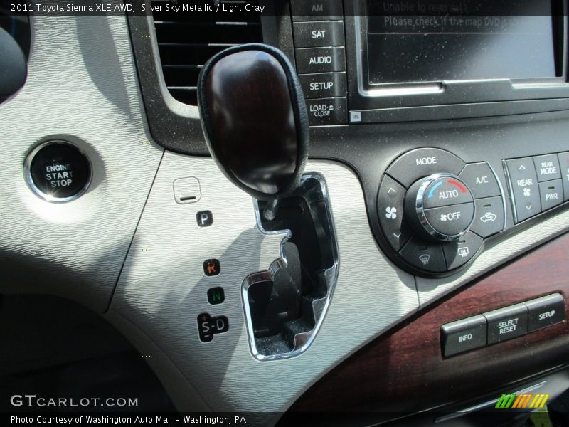 Silver Sky Metallic / Light Gray 2011 Toyota Sienna XLE AWD
