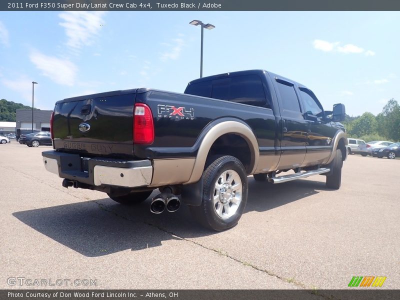 Tuxedo Black / Adobe 2011 Ford F350 Super Duty Lariat Crew Cab 4x4