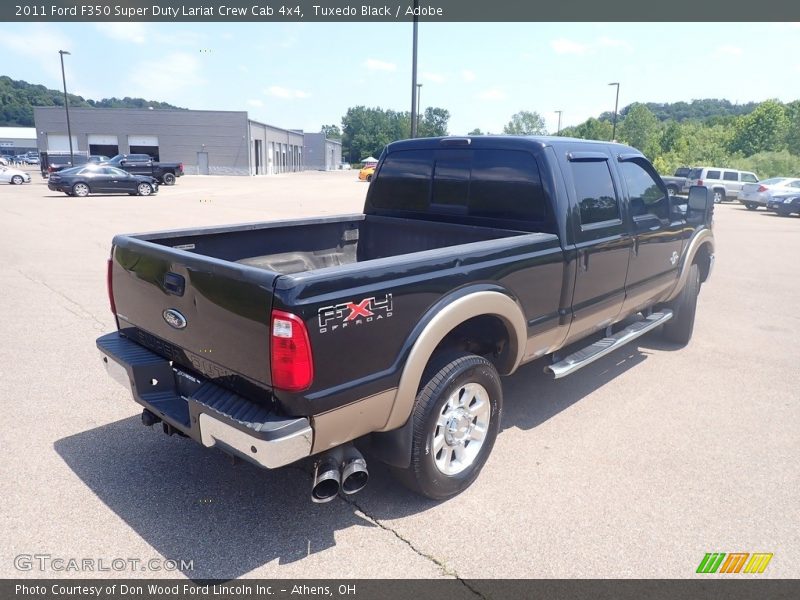 Tuxedo Black / Adobe 2011 Ford F350 Super Duty Lariat Crew Cab 4x4