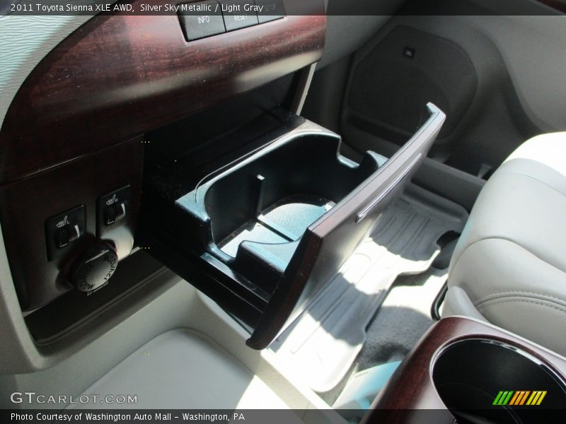 Silver Sky Metallic / Light Gray 2011 Toyota Sienna XLE AWD