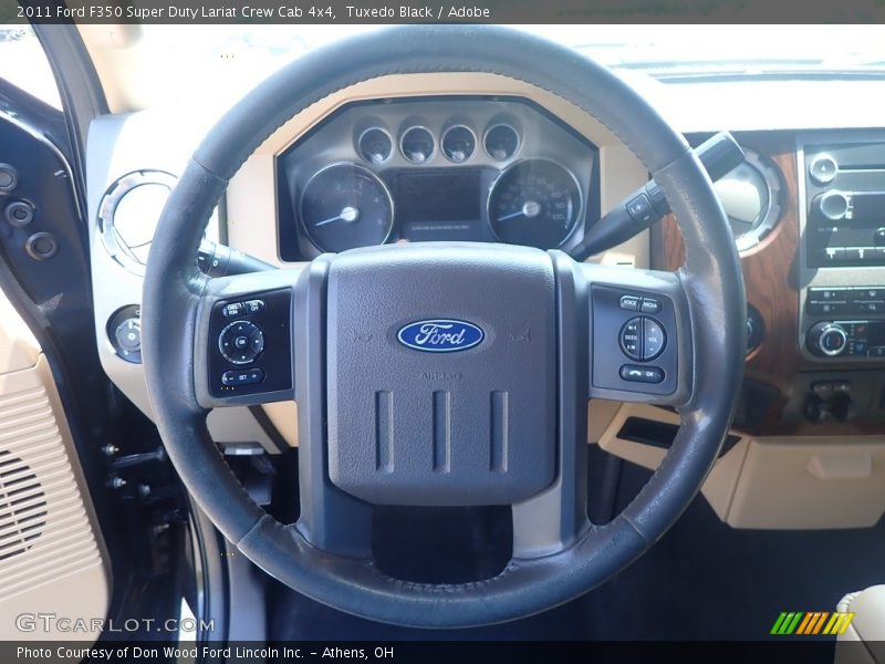 Tuxedo Black / Adobe 2011 Ford F350 Super Duty Lariat Crew Cab 4x4