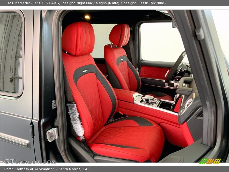  2021 G 63 AMG designo Classic Red/Black Interior